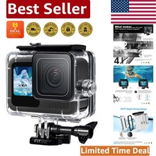GoPro Hero 9-13 Waterproof Case - 196FT Depth, Anti-Fog  Quick Release Included