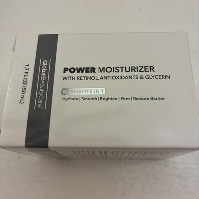 Global Beauty Care Power Moisturizer with Retinol, Antioxidants and Glycerin 1.7