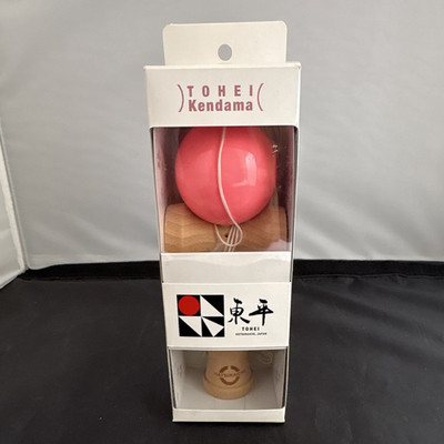 Tohei Kendama Japanese Skill Toy Wood Kendama, Pink/Wood, Ages 6+, 2014