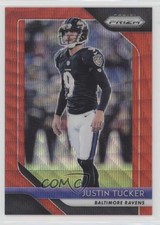 2018 Panini Prizm Red Wave Prizm 127/149 Justin Tucker #182 7zf