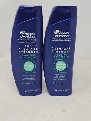 2  Head & Shoulders Clinical Strength Cooling Itch Dandruff Shampoo Conditioner