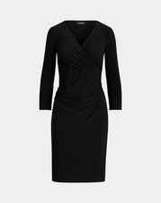 NWT LAUREN RALPH LAUREN Womens Three-Quarter-Sleeve Dress Black Size 4