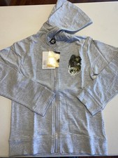 Jurassic World zipper Hoodie boys size 11-12 Gray double sided
