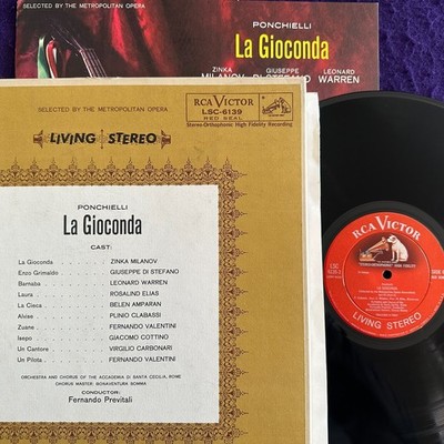 1S ~ PONCHIELLI LA La Gioconda PREVITALI / RCA 4LP Bex Set LSC 6139 Stereo EX+