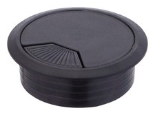 Jandorf 61610 Black ABS Plastic 2-3/8 in. Cutout Hole Computer Grommet