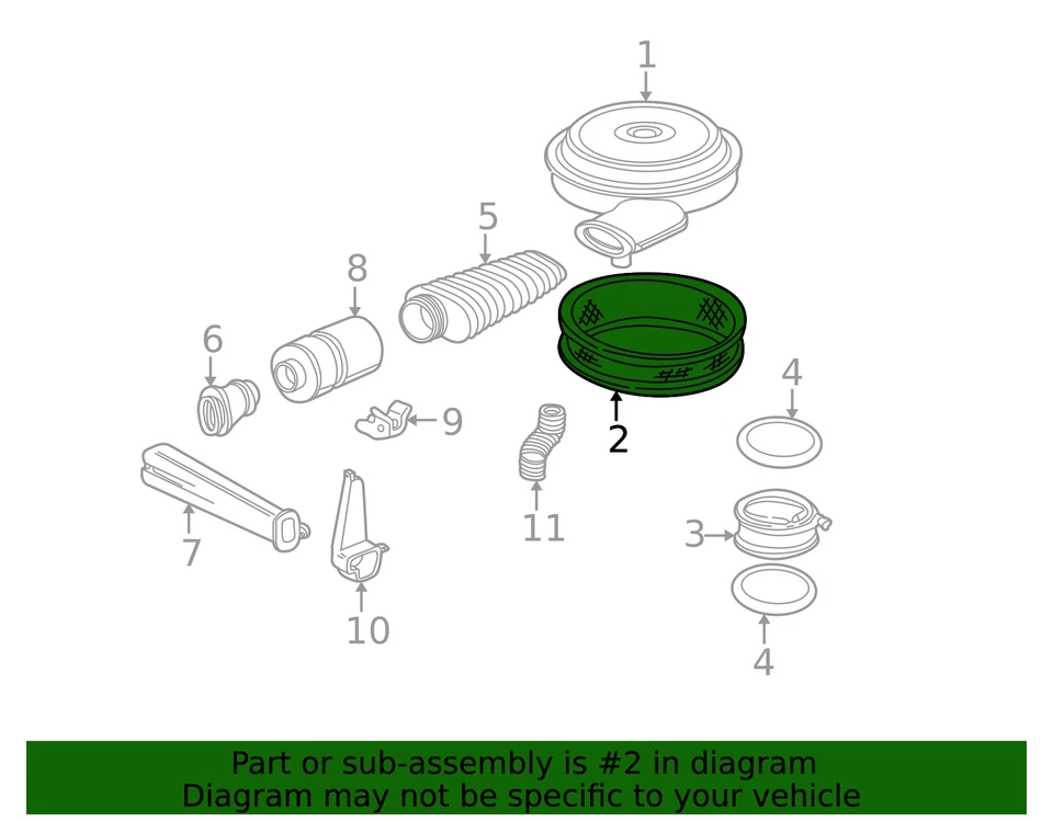 Filtro de aire original GM 64199892 Foto 2 de 2