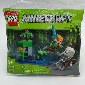 Lot of 4 LEGO 30301 Batwing, 30010 City, 30042 Atlantis 30705, Minecraft Polybag