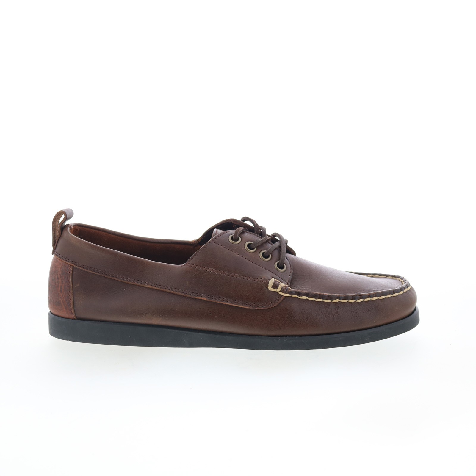 TB Phelps TBP16 Mens Brown Leather Slip On Loafers - Slip Ons Boat Shoes 9 54690₽