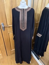 Amsons embroidery Abaya Size Large 52? Brand New