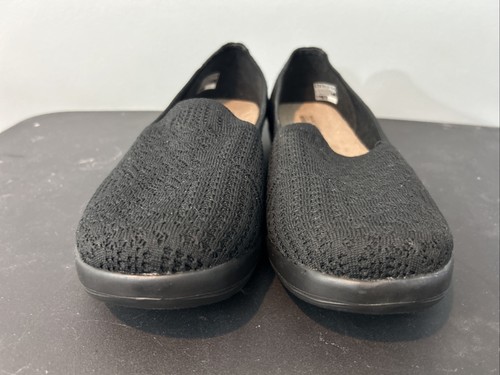 Skechers Shoes Women’s 11 Black On The Go Bliss Elation floral crochet lace flat - Picture 5 of 11