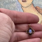 Antique 14K Genuine Opal Pendant — photo 3