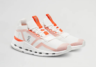 On Cloudnova Void Womens Size 5.5 Undyed White Flame Running Shoes Sneakers NEW