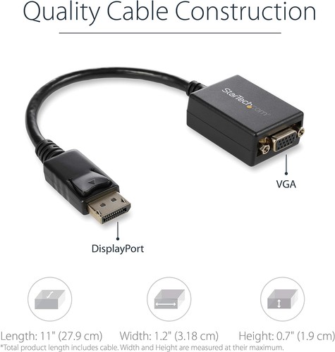 StarTech.com DisplayPort to VGA Adapter - Active DP to VGA Converter - 1080p Vid - 第 7/7 張圖片