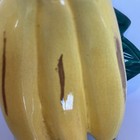 Vintage Ceramic Banana w/Green Leaves & Stem Wall Plaque Pocket Unmarked — photo 7