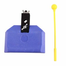 1 X Blue Plastic Percussion Instrument Block Drum Kit For All Musicians LJBZ