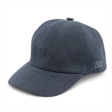 Dior Logo Cap T3 Cotton Blue