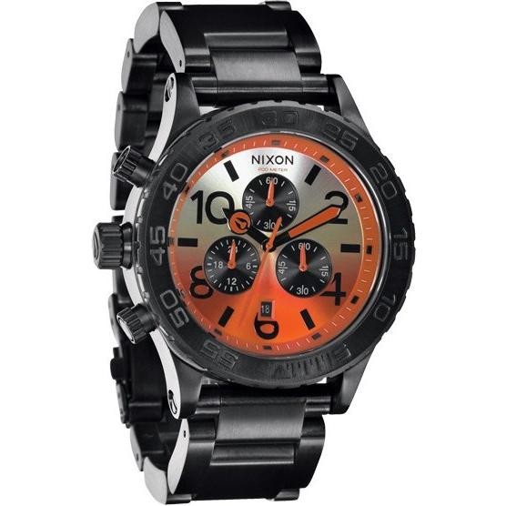 NIXON Chrono THE 42-20 watch ALL BLACK SUNRISE A037-580 A037580 TI