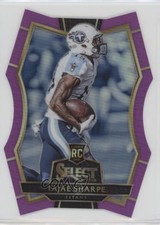 2016 Panini Select Premier Level Die-Cut Purple Prizm 43/75 Tajae Sharpe 1l5