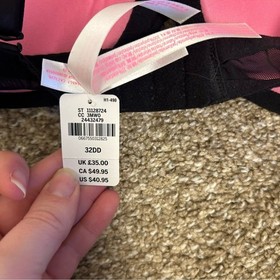 Victoria&rsquo;s Secret PINK Leopard Lace Push-Up Bra 32DD