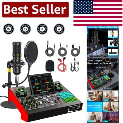 All-in-One Podcast Equipment: Microphone, Mixer & Voice Changer for Creatives