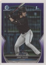 2023 Bowman Draft Chrome Purple Refractor 120/250 Jake Deleo #BDC-158 0q3