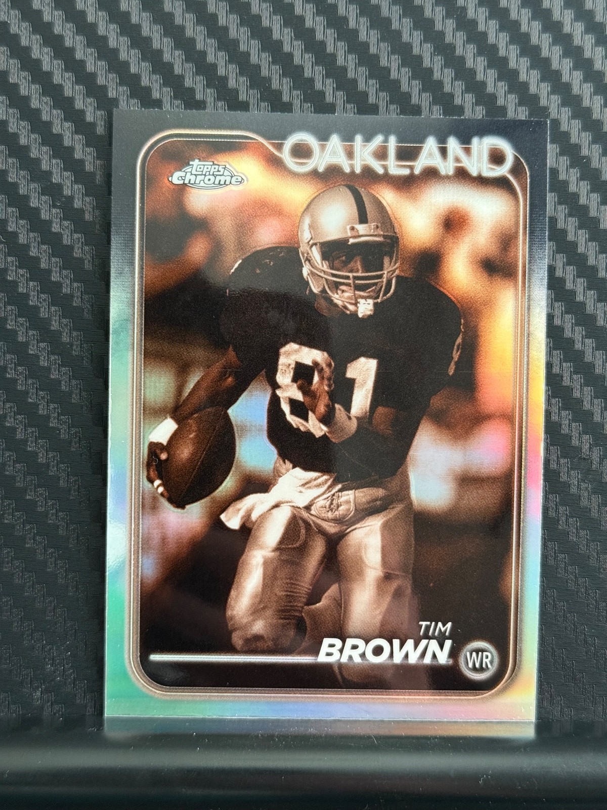 2024 Topps Chrome #151 Tim Brown Sepia Refractor RAIDERS