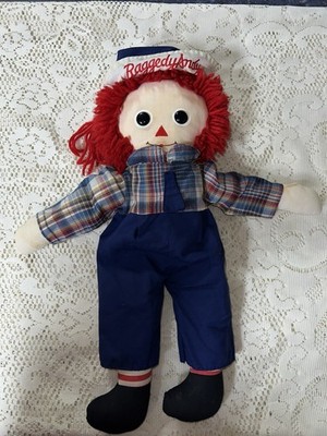 Vintage Applause Raggedy Andy Plush Doll 18  Rag Doll (0250)
