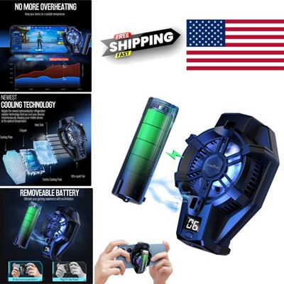 High Performance Phone Cooler with RGB LEDs for Enhanced Gaming Experience
