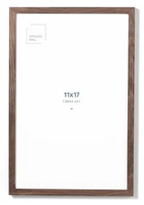 - 11x17 in - Dark Solid Oak Wood Picture Frame - Lightweight, Versatile & Sha...