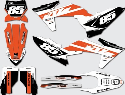 graphics for KTM SX 125 2023 2024 2025 models Swift style full sticker kit