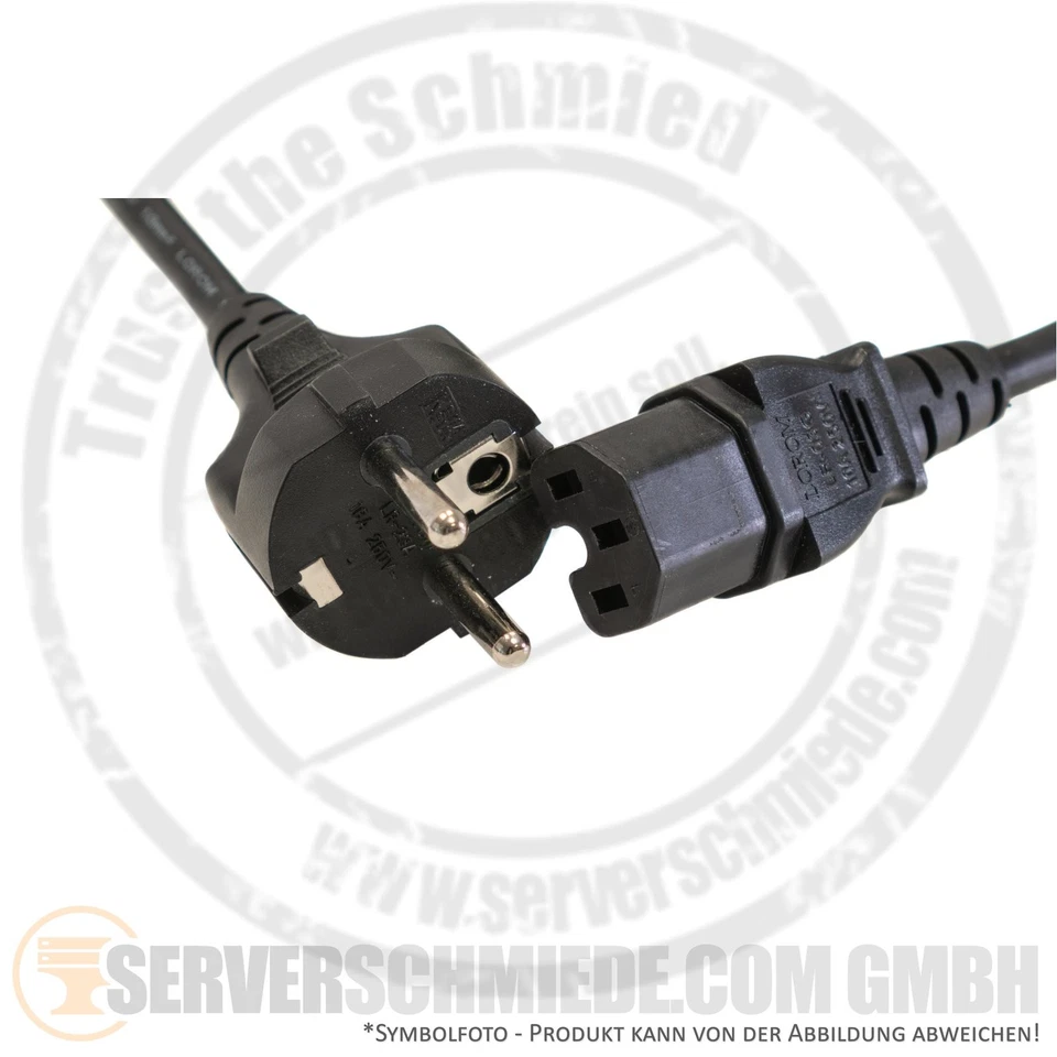 Warmgerätekabel 1,50-2,50 m Schuko Stecker to C15 Stecker - Bild 2 von 2