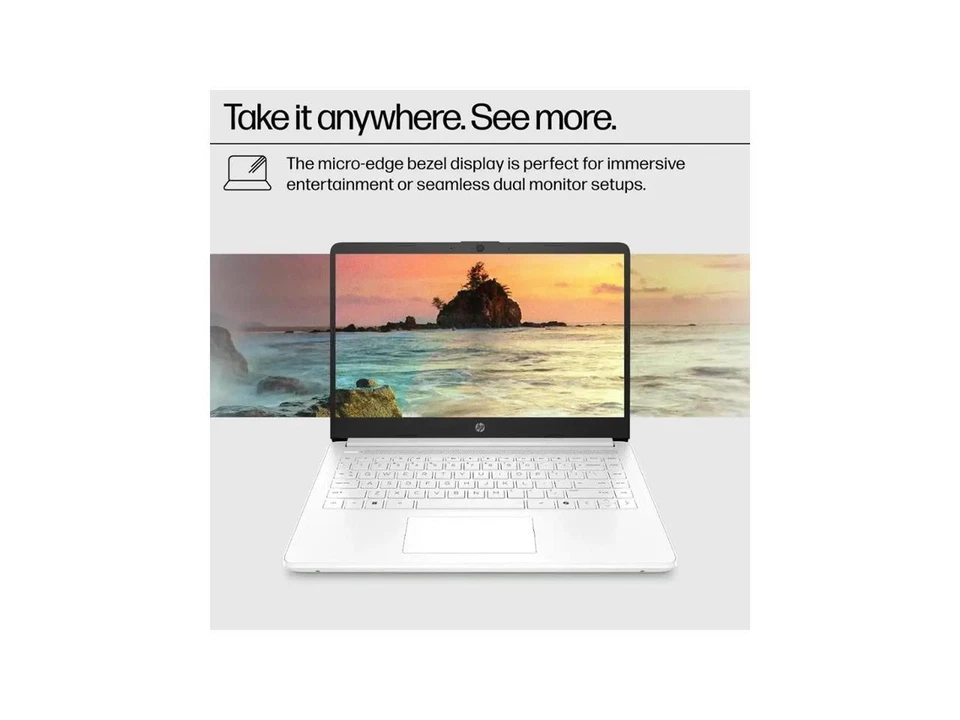 HP 14-dq3220nr 14" HD Touchscreen Laptop - Intel Celeron N4500 1.1GHz - 4GB - - Image 3 of 4