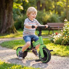 5-In-1 Bike Kids Balance Bike with Removable Pedals Adjustable Handlebar