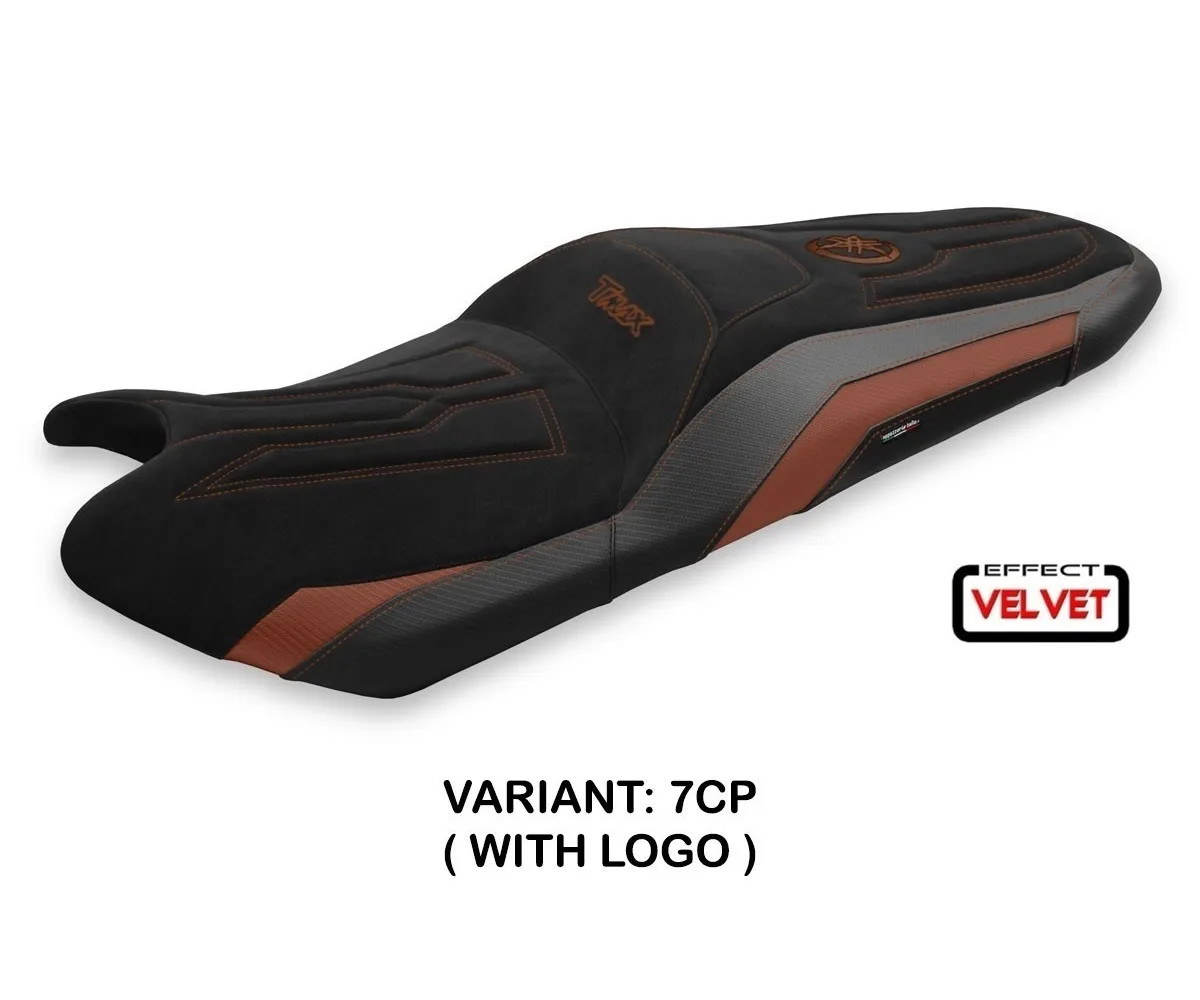 Seat saddle cover Scrutari 2 Velvet Copper TPZ Italia YAMAHA T-MAX 530 2017 2020