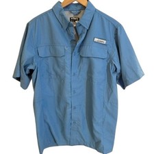 Habit Coastal Villa Men's River Shirt Blue Small Quick Dry Fishing Outdoor UPF50