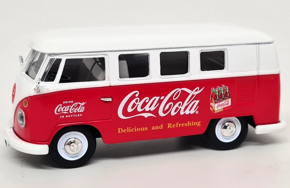 Corgi 1/43 Volkswagen T1 Split Window Coca Cola 1960s Van Diecast Model Car - Image 3 of 4