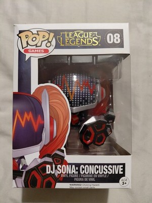 Funko Pop DJ Sona: Concussive #08 League of Legends - BESCHÄDIGT, SIEHE BILDER