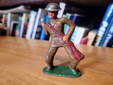 VERY NICE 1930s BARCLAY B76 738 LEAD DIME STORE G.I. SOLDIER BOMB THROWER 3