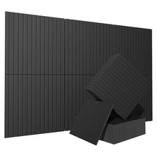 CIUIUTIC Acoustical Wall Panels, 6 Pack 20x20 20" 20", 6 Black Style 6