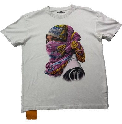 Herren T-Hemd Kurzarm Forgotten Faces Rider Oversized T-Hemd weiß Größe S