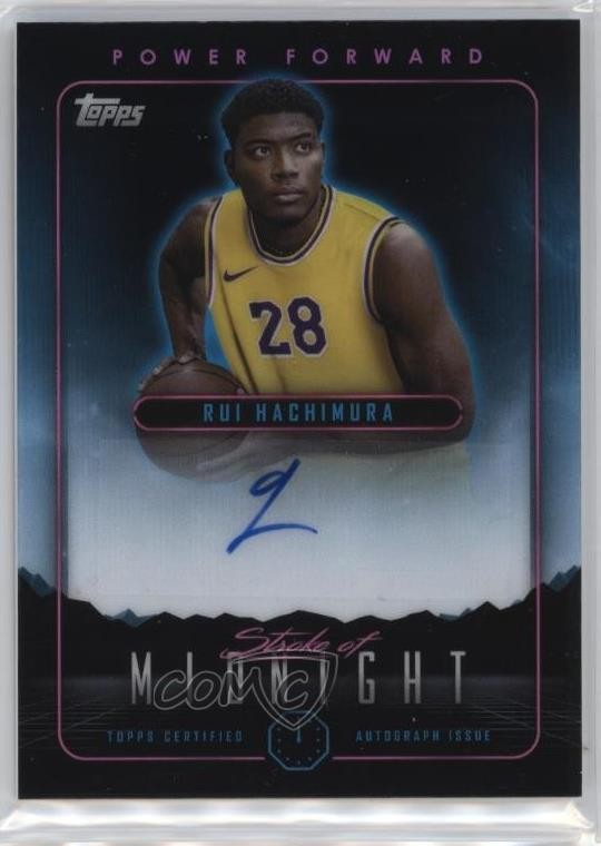 2023-24 Topps Midnight Stroke of Midnight Rui Hachimura #SMA-RH Auto 1h1