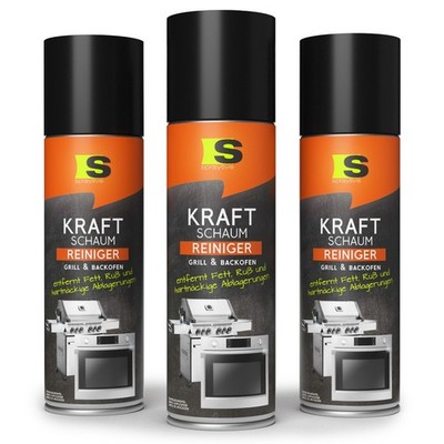 Spraytive 3x500ml Grill-Reiniger Backofenreiniger Kraftschaum Kaminreiniger