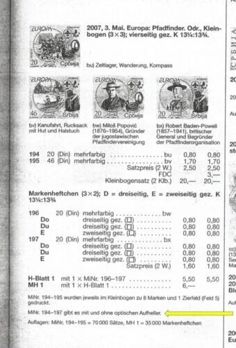 SERBIA-MNH BOOKLET-FIRST ISSUE-WHITE PAPER-EUROPA-SCOUT-SCOUTS-VERY RARE-2007. - Image 4 of 4