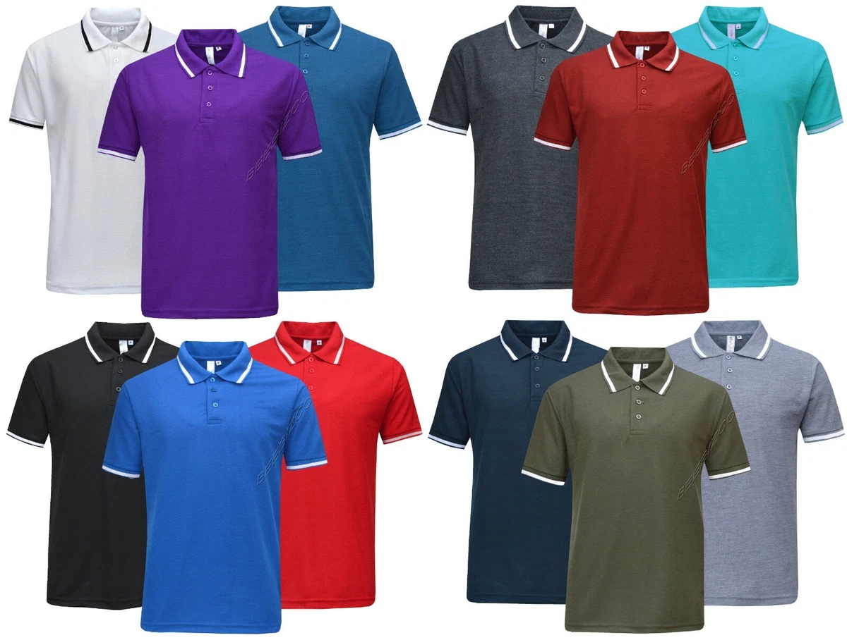 Mens short sleeve polo cheap shirts