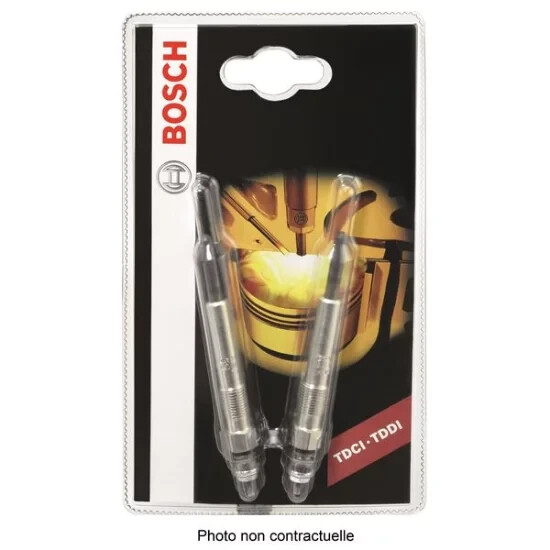 Bougie de préchauffage Bosch 0250202909 pour moteur Renault 1.9 dTi et Rover sDi