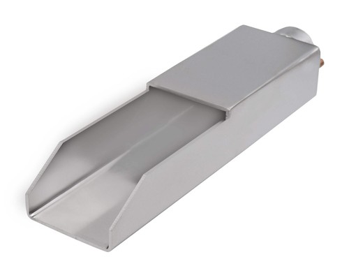 Vianti Falls Stainless Steel Channel Rectangle Wall Fountain Spout - Picture 2 of 6
