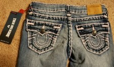 NWT True Religion Girls Casey Combo Super T Jeans, Size 6