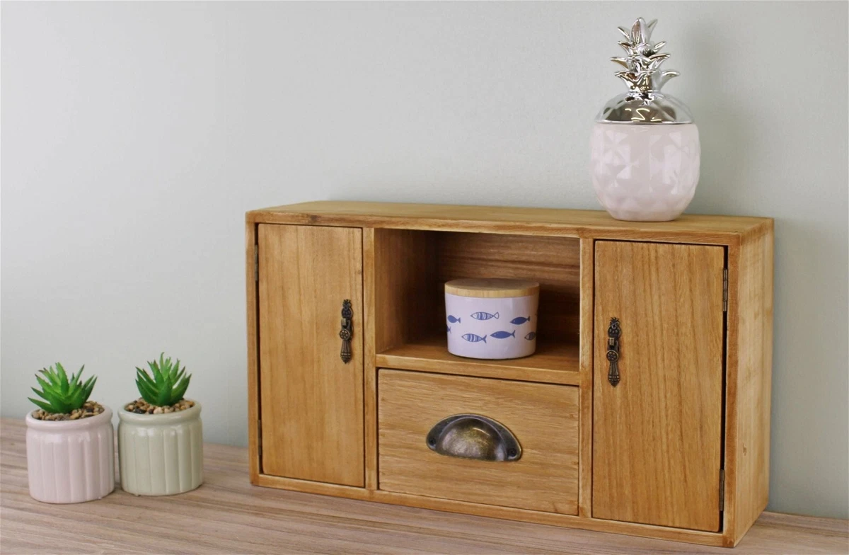 Desk Drawer Cabinet Wooden Cupboards Shelf Small Dressing Table Organiser Unit