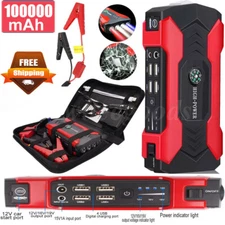 Car Jump Starter 100000mAh Booster Jumper Box Power Bank Battery Charger
