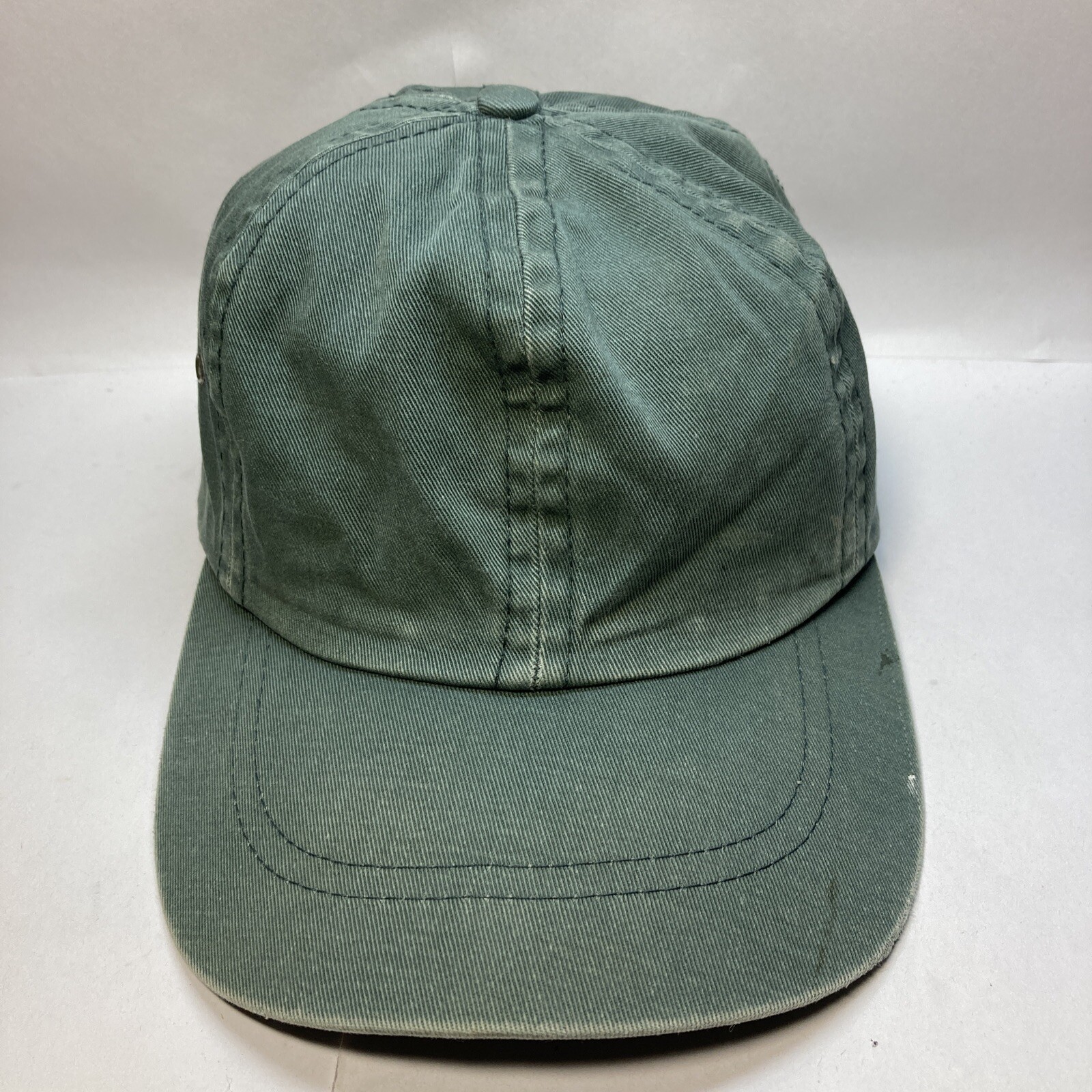 Land’s End Plain Blank Solid Dark Green Stretch S… - image 1